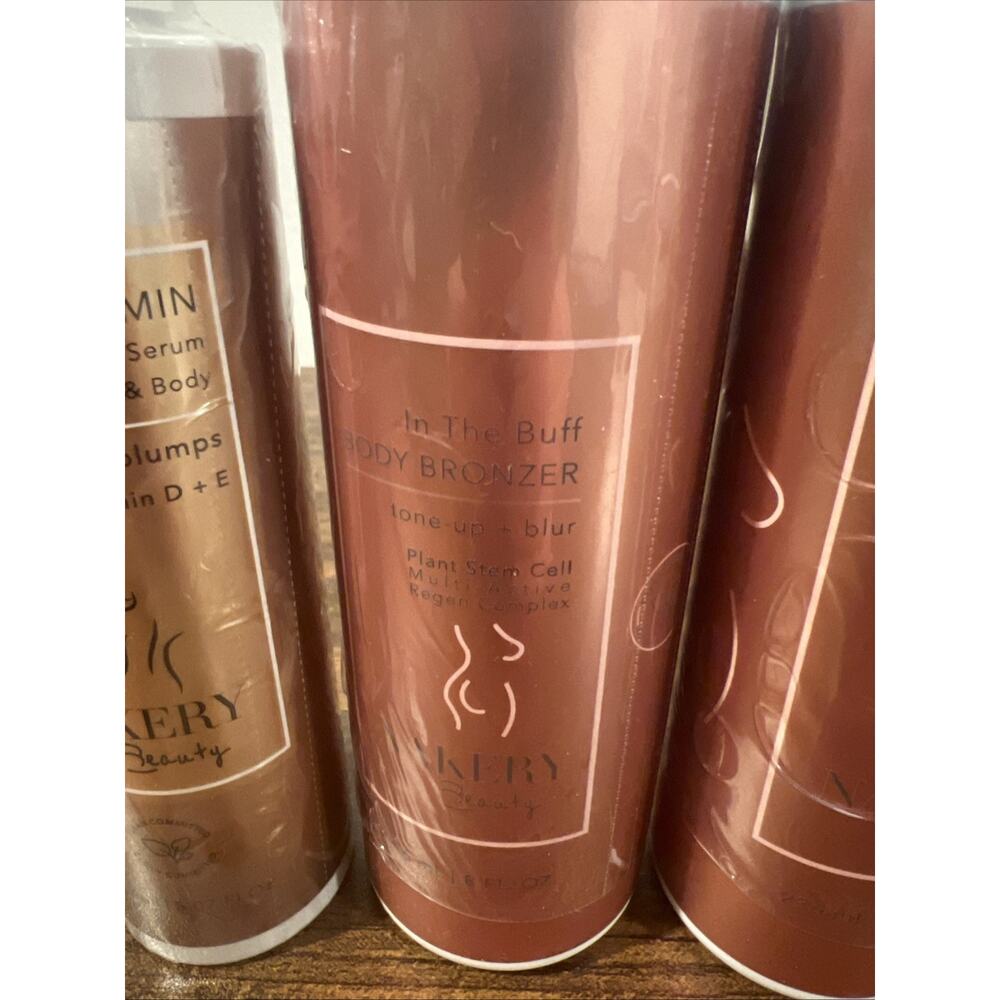 Nakery Beauty In the Buff Body Bronzer Tone-Up + Blur & Serum 3 Bottles Sealed - Picture 3 of 9